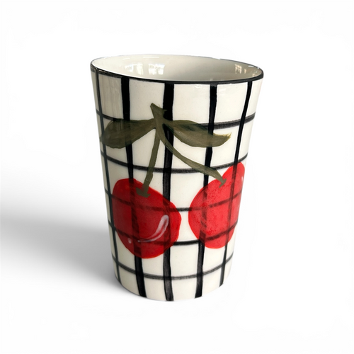 Porselen "Cherry” Bardak