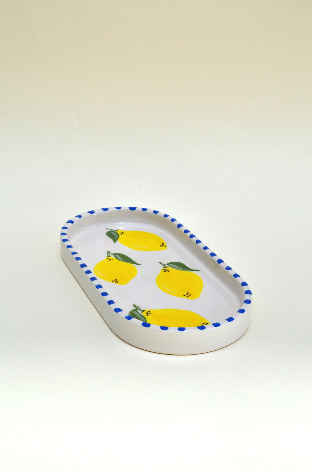 Limon Desenli 3'lü Kayık Tabak